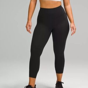 Lululemon Wunder Train High Rise Tight 25" Inches Womens Black Leggings Size 14